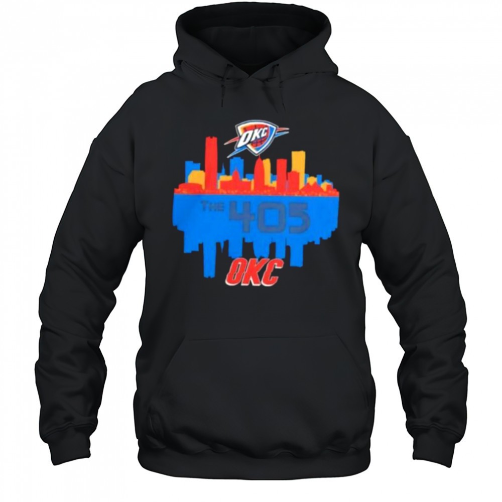 Oklahoma City Thunder the 405 city skyline shirt