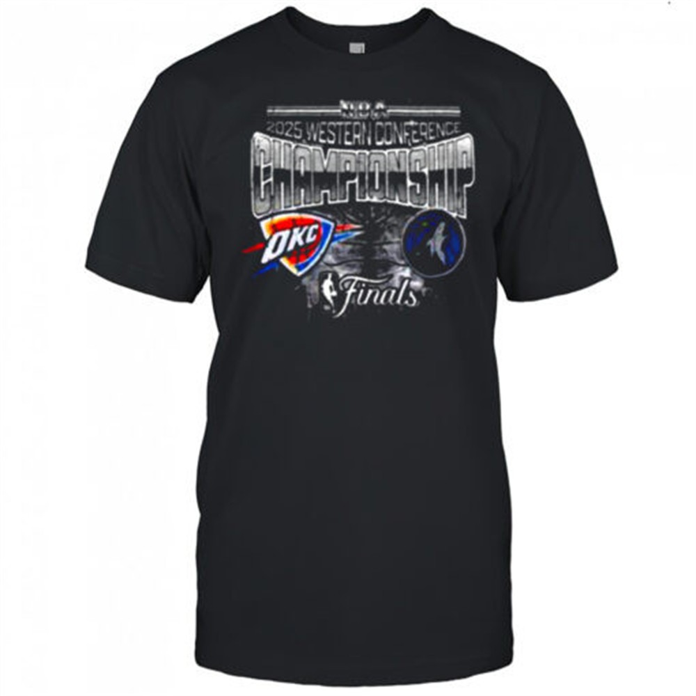 oklahoma-city-thunder-vs-minnesota-timberwolves-matchup-nba-2025-western-confere-a2csohx4 Oklahoma City Thunder Vs Minnesota Timberwolves Matchup NBA 2025 Western Conference Finals Black T Shirt