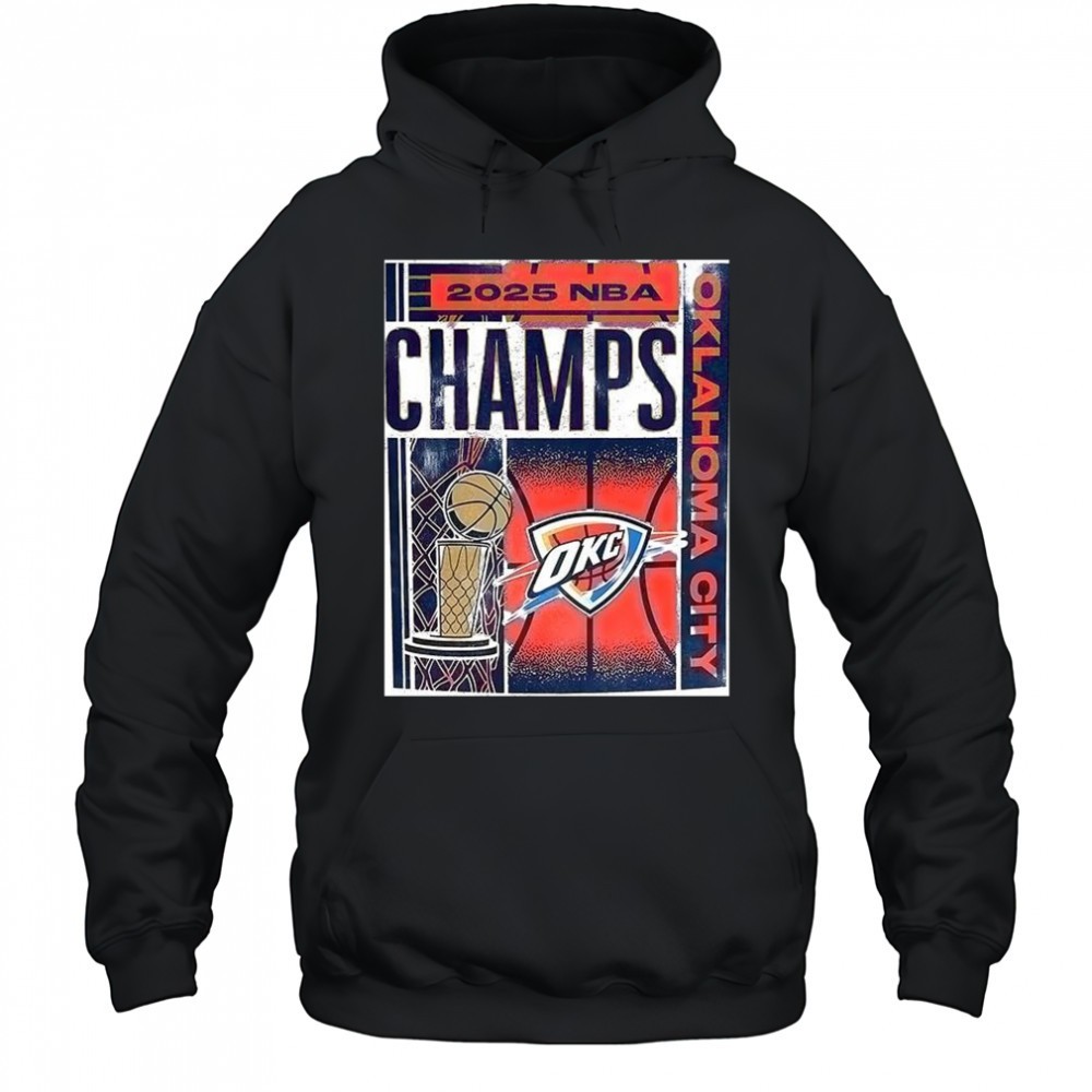 Oklahoma CityThunder 2025 NBA Champions Poster shirt