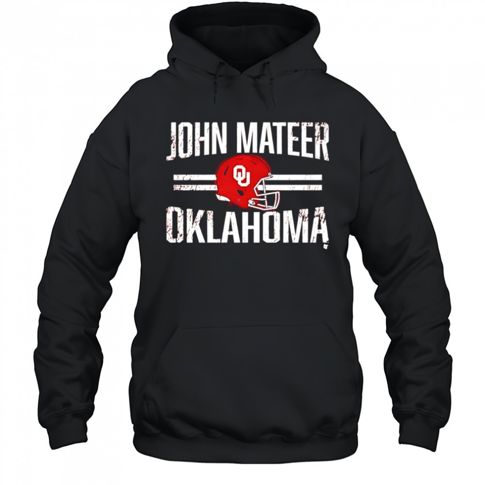 Oklahoma Football John Mateer helmet hero shirt