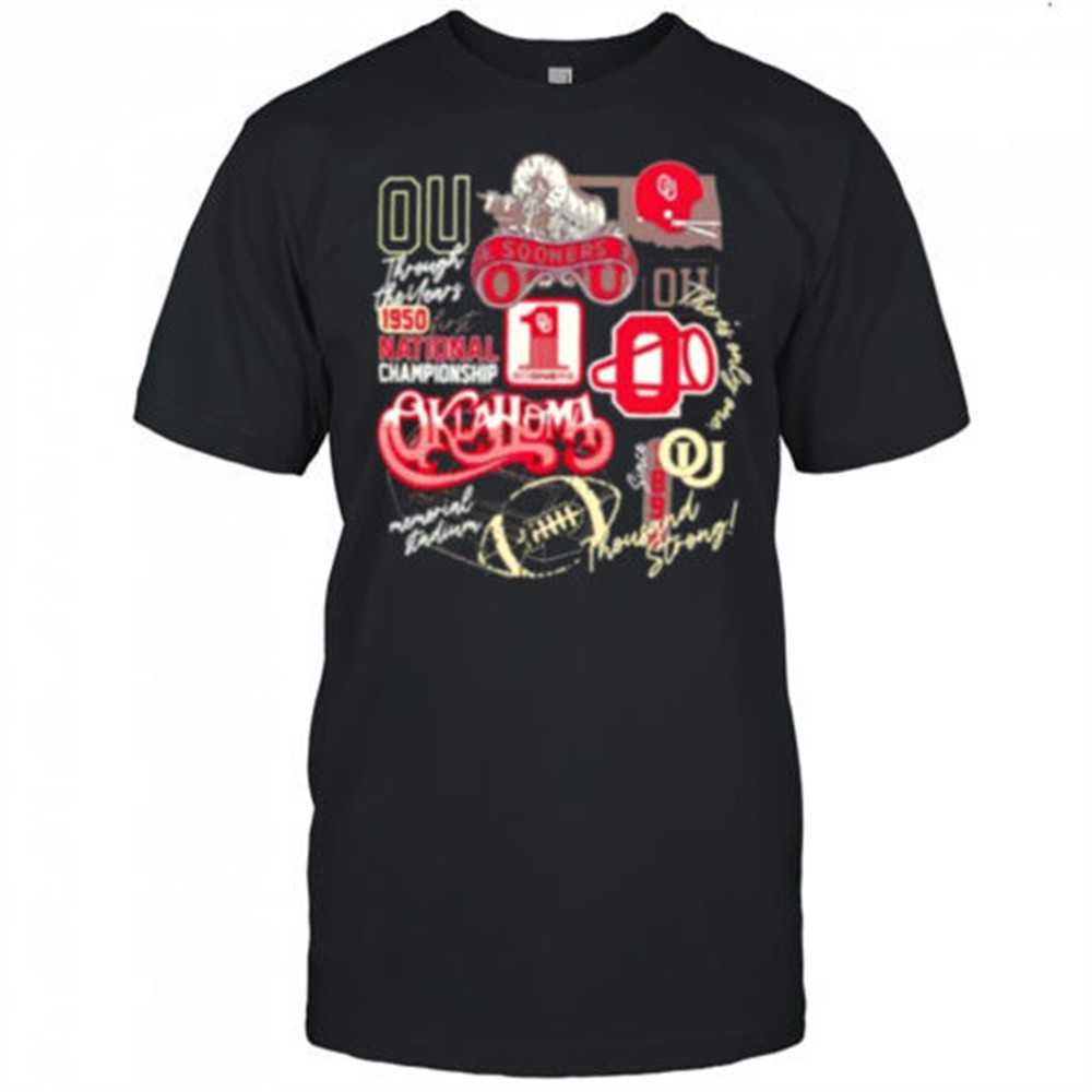 oklahoma-sooners-1950-first-national-championship-thousand-strong-shirt-k2fcledw Oklahoma Sooners 1950 first National Championship thousand strong shirt