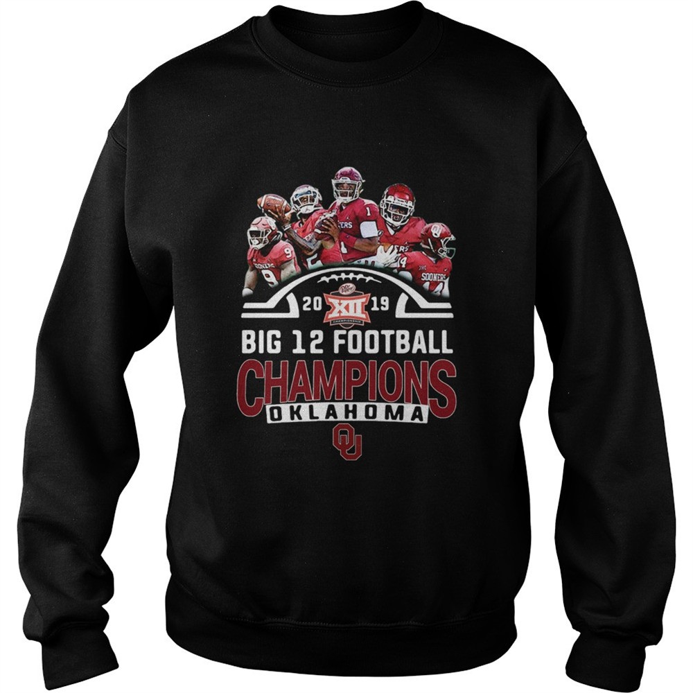 Oklahoma Sooners signatures Big 12 Football Champions 2019 shirt
