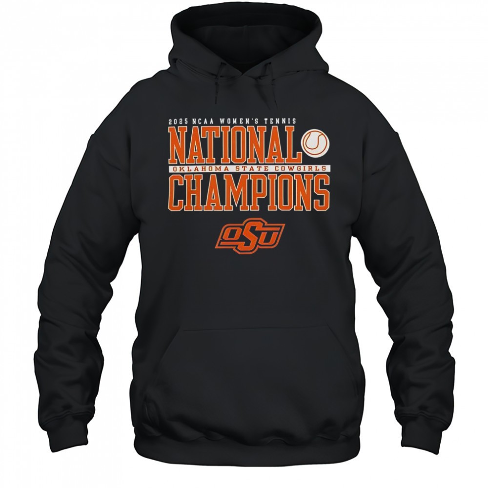 Oklahoma State Cowgirls 2025 NCAA Womens Tennis National Champions T-Shirt