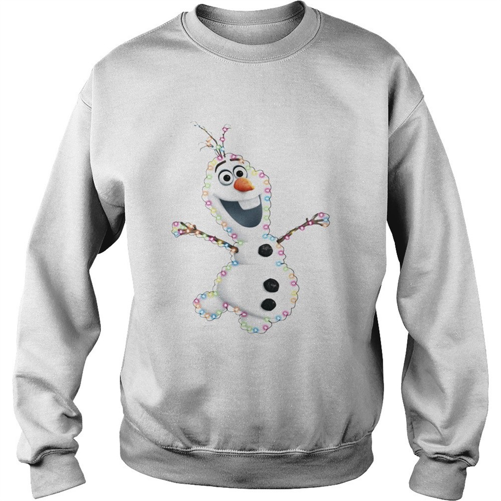 Olaf Christmas light shirt