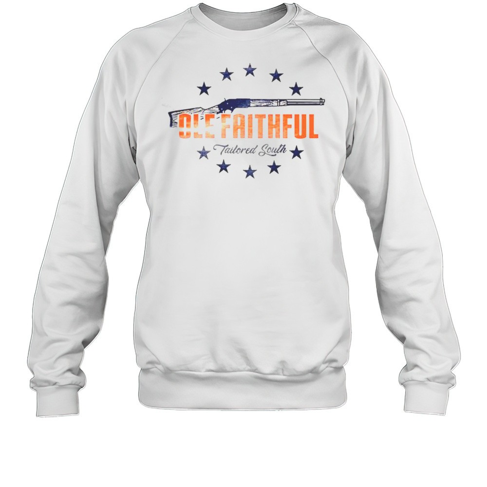 Ole Faithful Tailored South Creative Gun Pattern Graphic Urban Shirt