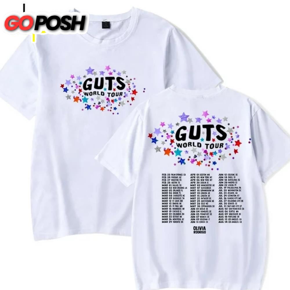 Olivia Rodrigo 2024 Guts World Tour Merch T-Shirt