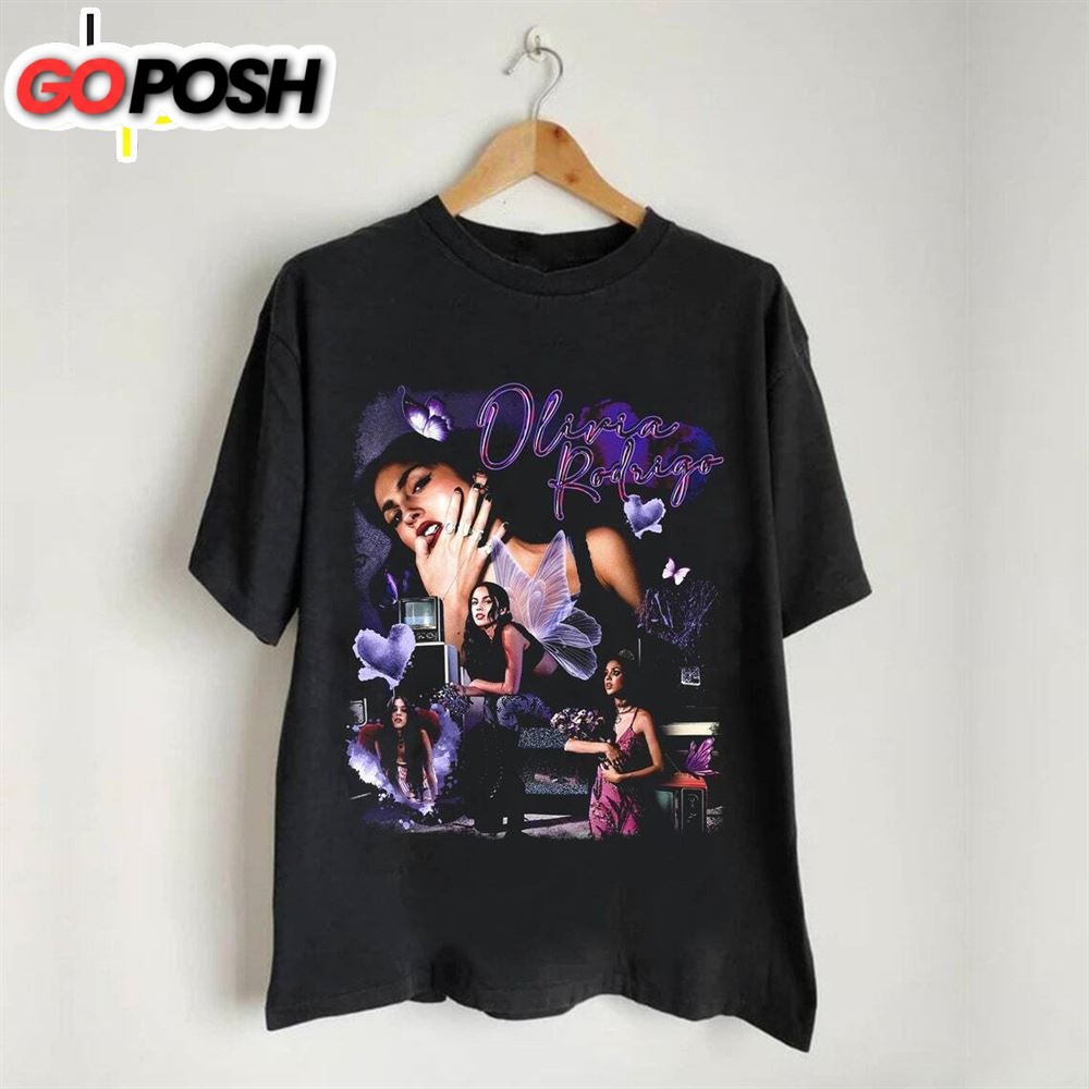 Olivia Rodrigo 2025 Tour Graphic Shirt Funny Black Vintage T-Shirt