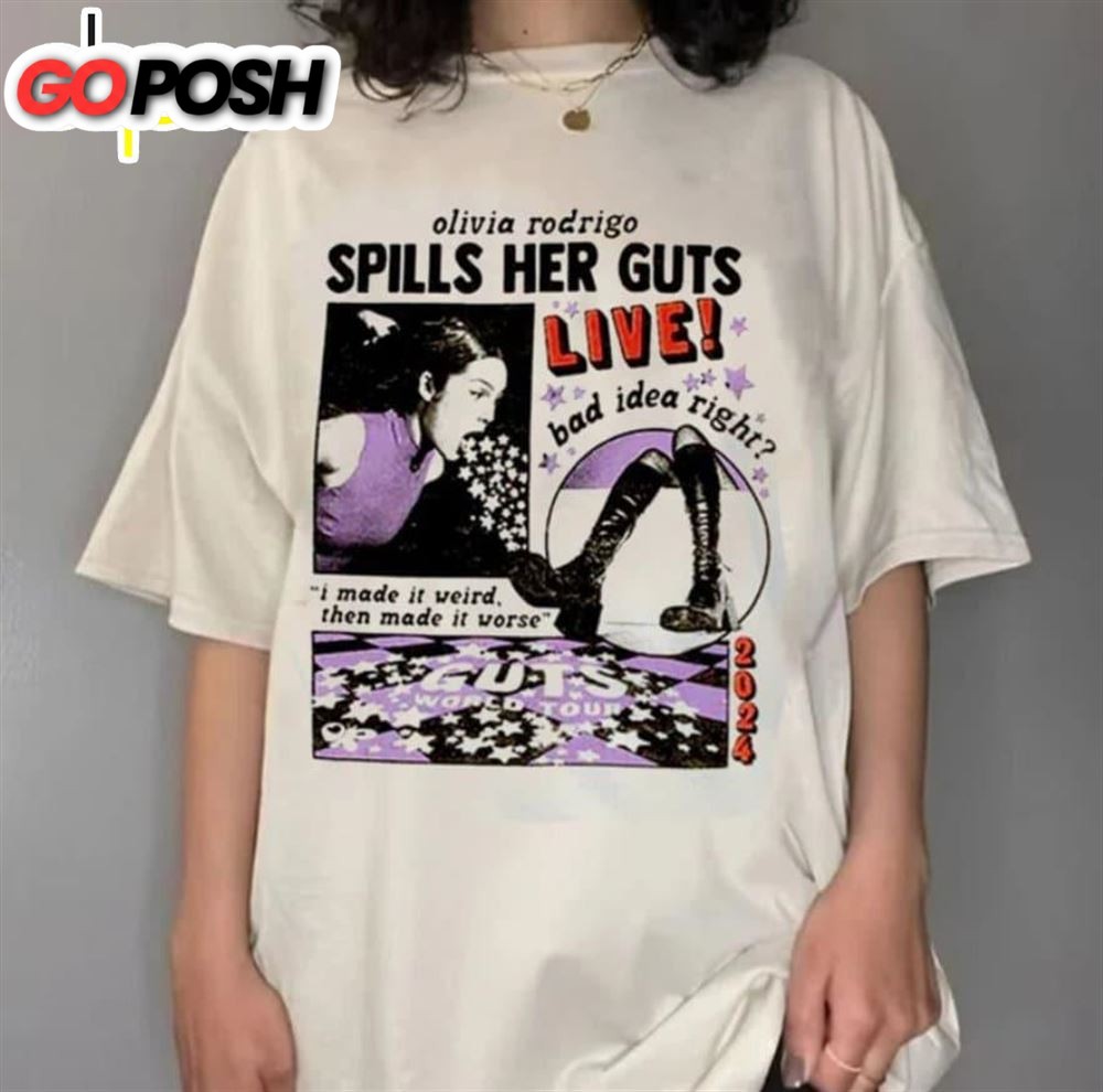 Olivia Rodrigo Guts Tour 2025 T-Shirt Gift For Fans