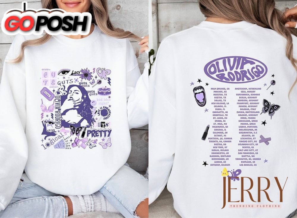 Olivia Rodrigo Guts World Tour 2024 Dates Shirt