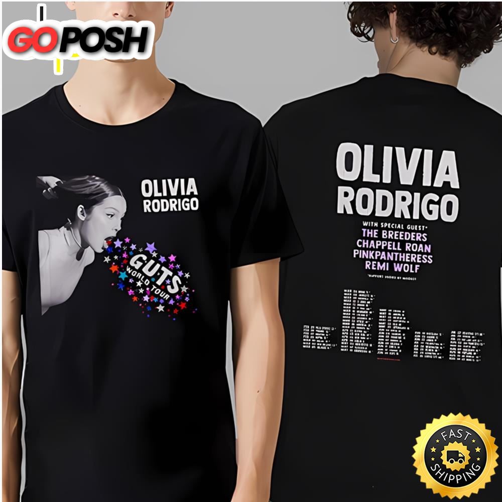Olivia Rodrigo Guts World Tour 2024 Gift For Fans Two Sides Print…