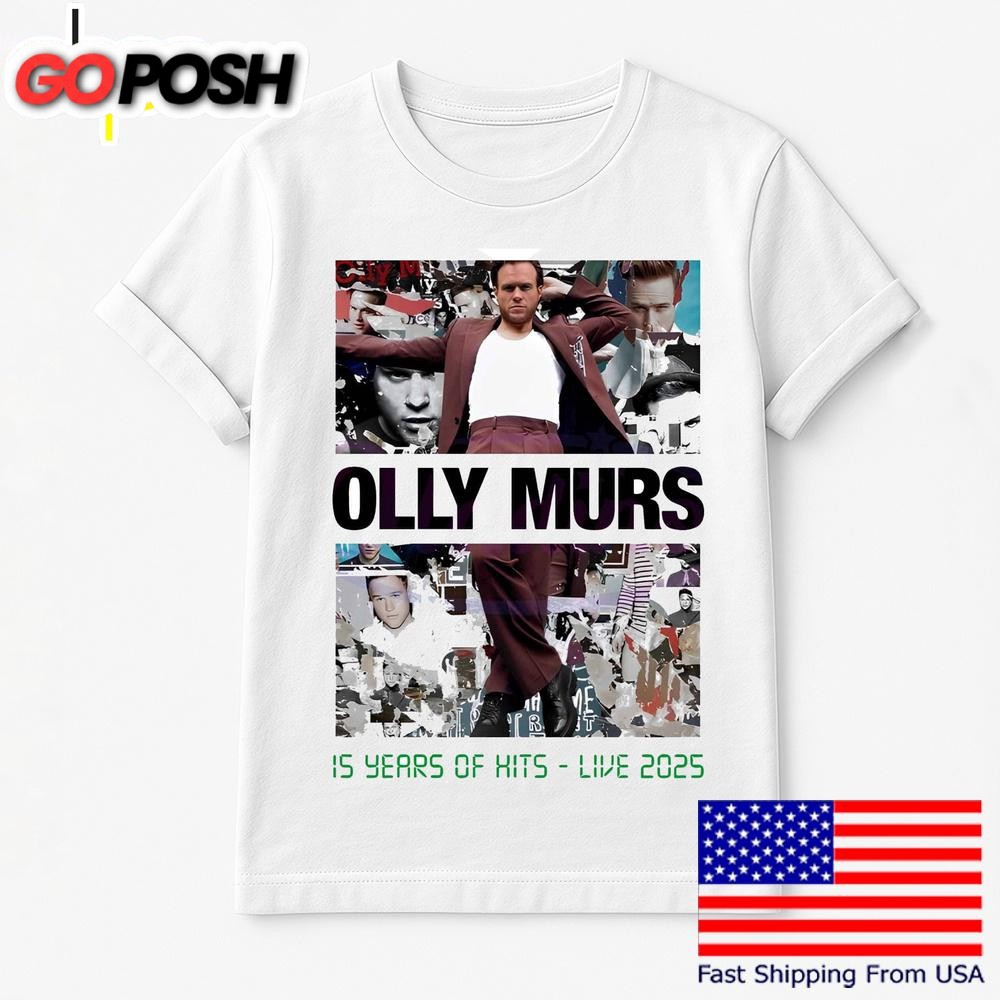 Olly Murs 15 Years Of Hits Live 2025 Collage T Shirt