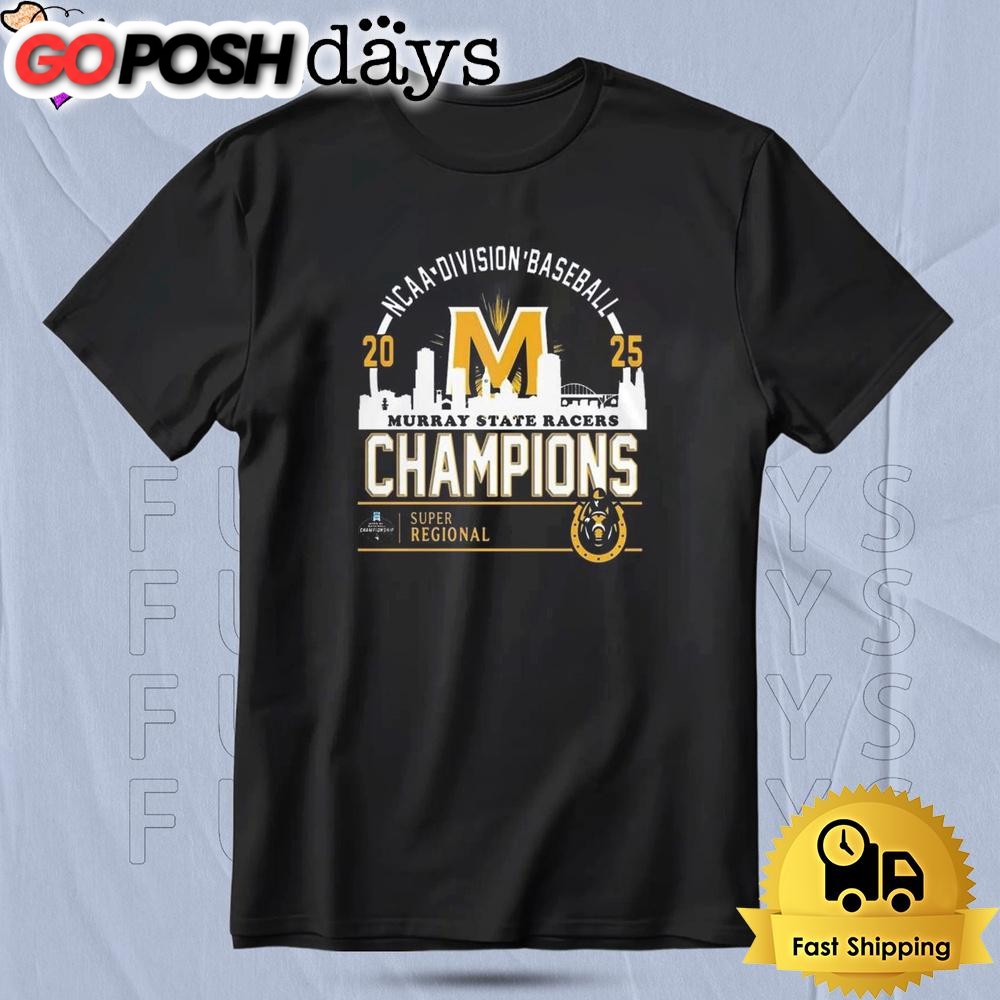 Omaha Murray State Baseball 2025 Super Regional Champions Skyline T Shirt