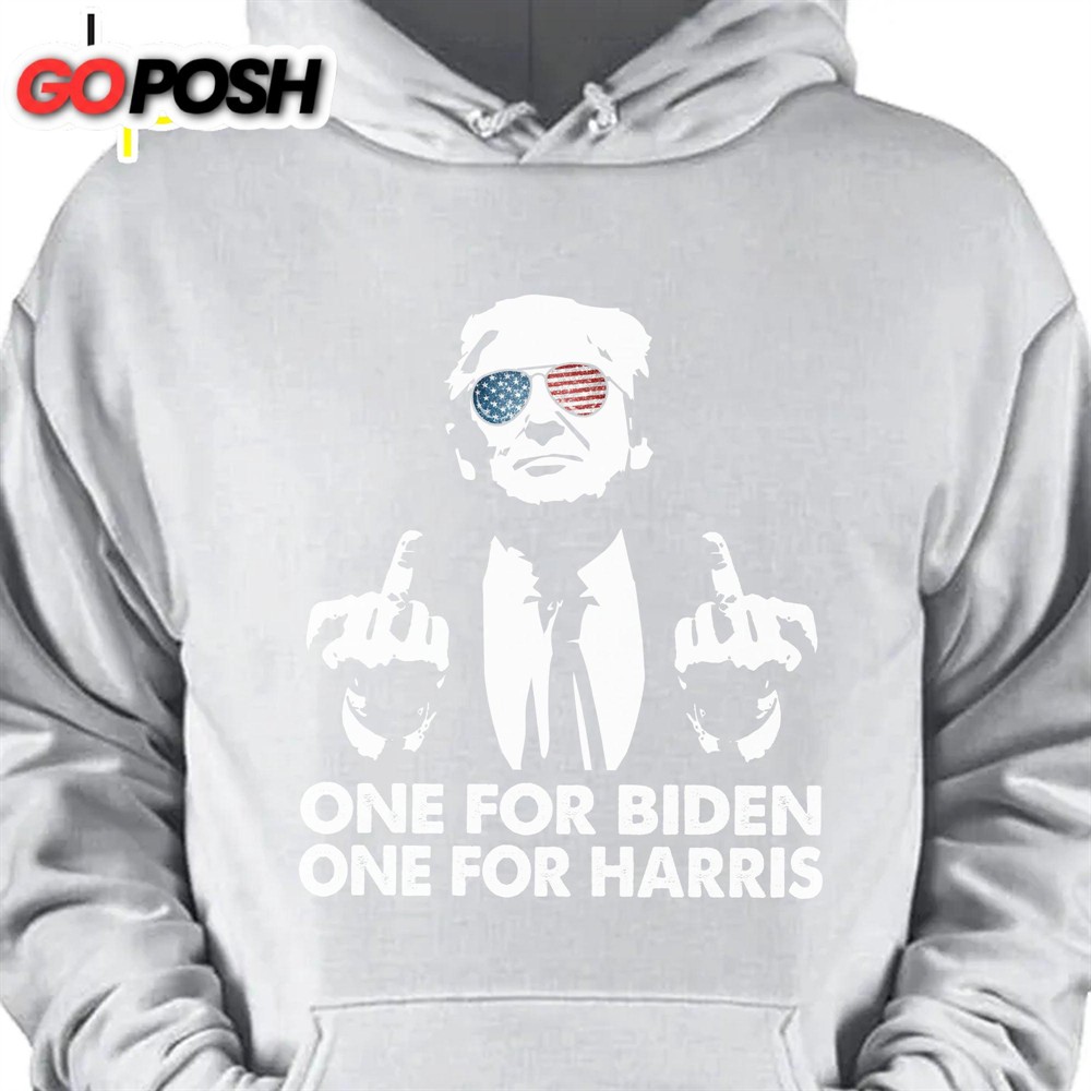 One for Biden One for Harris Anti Biden Shirt Republican Shirt Trump Supporters Shirt Dark