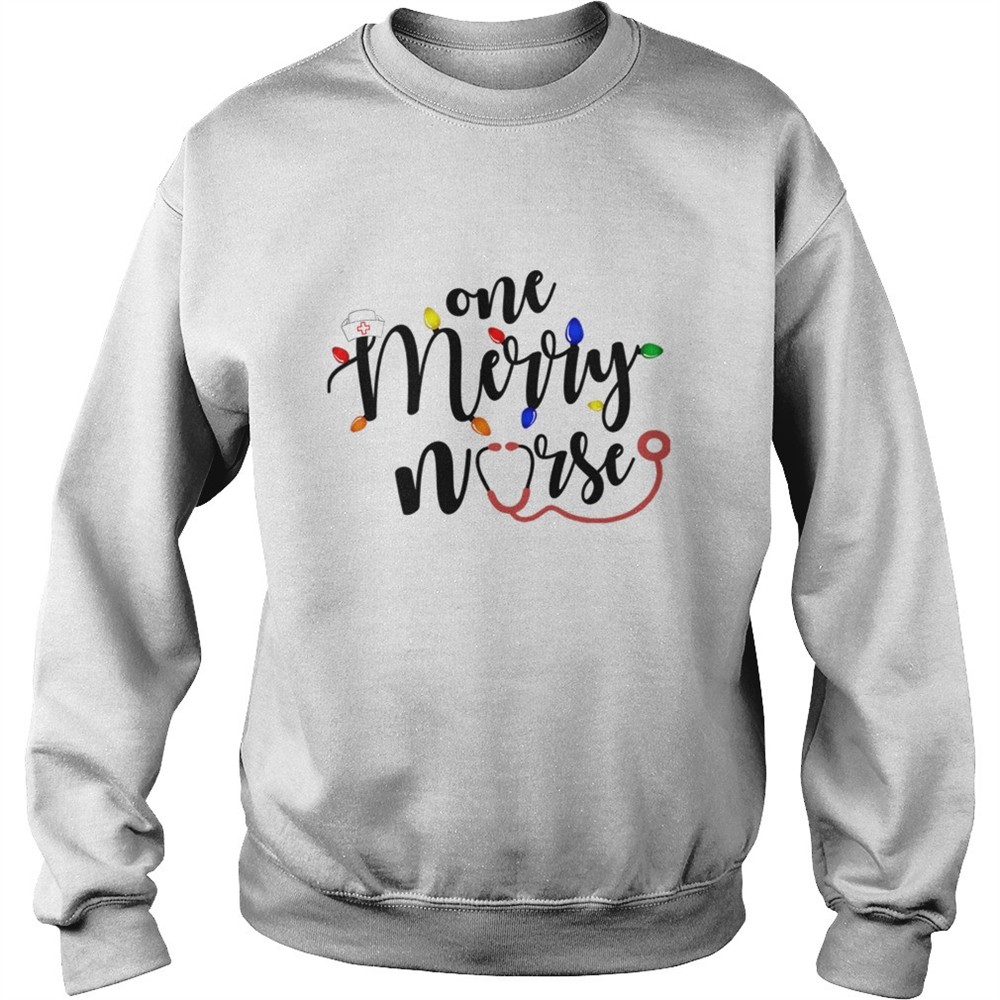 One Merry Nurse Christmas Lights shirt