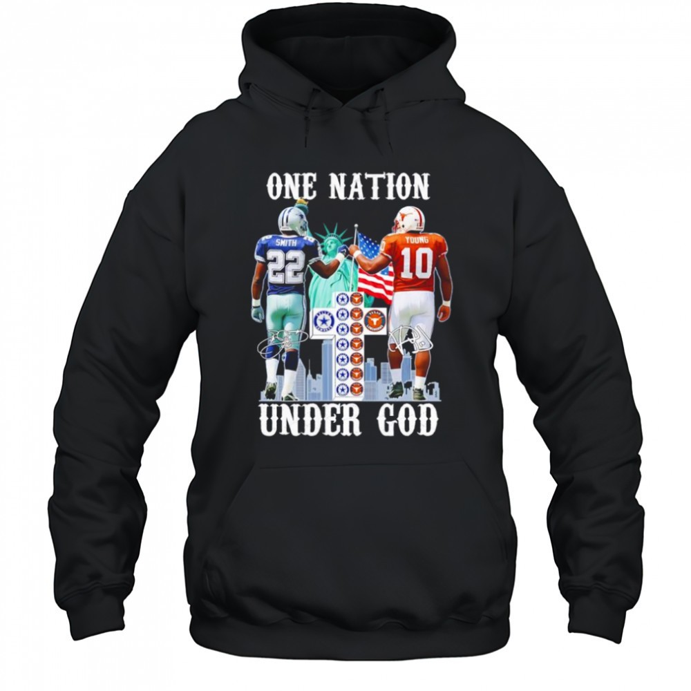 One Nation Emmitt Smith and Vince Young City Skyline signature shirt