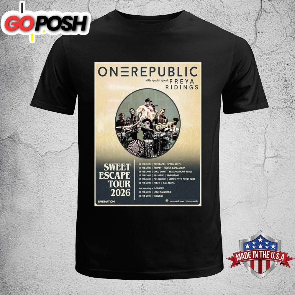 One Republic Sweet Escape Tour 2026 Unisex T-Shirt