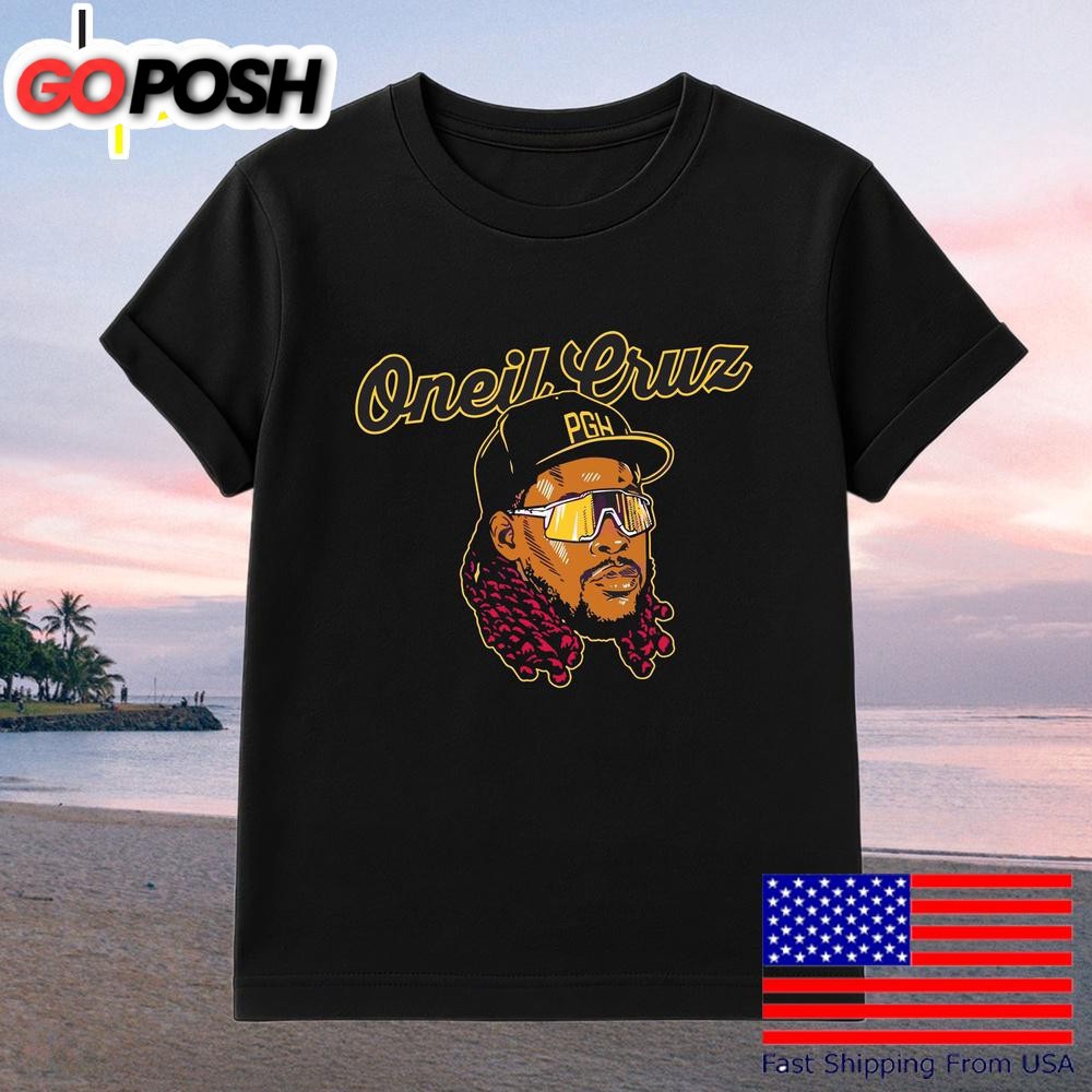 Oneil Cruz Swag Style Cartoon Portrait Baseball T-Shirt