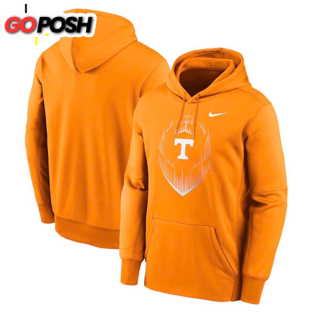Orange Tennessee Volunteers Football Icon Performance Fleece Pullover Hoodie