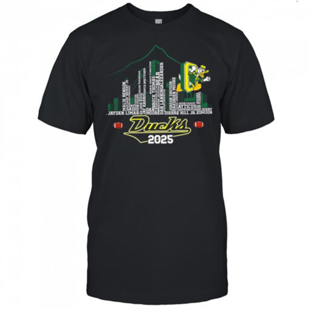 oregon-ducks-football-name-player-2025-city-skyline-mountain-shirt-y1v9l8n3 Oregon Ducks football name player 2025 city skyline mountain shirt
