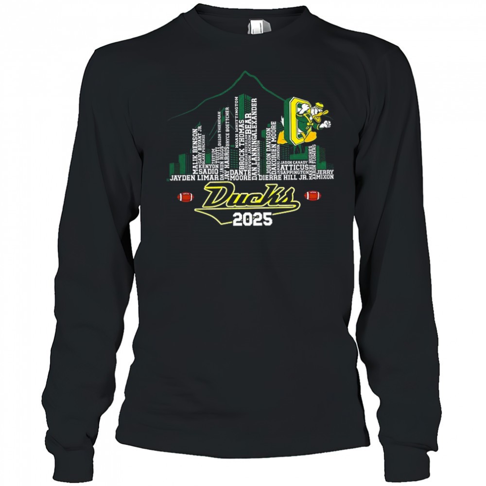oregon-ducks-football-name-player-2025-city-skyline-mountain-shirt-y1v9l8n3 Oregon Ducks football name player 2025 city skyline mountain shirt