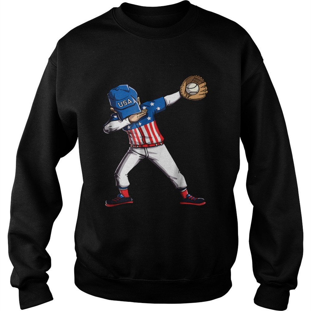 Original Baseball Dabbing Usa Merica 4th Of July Dab Dance shirt