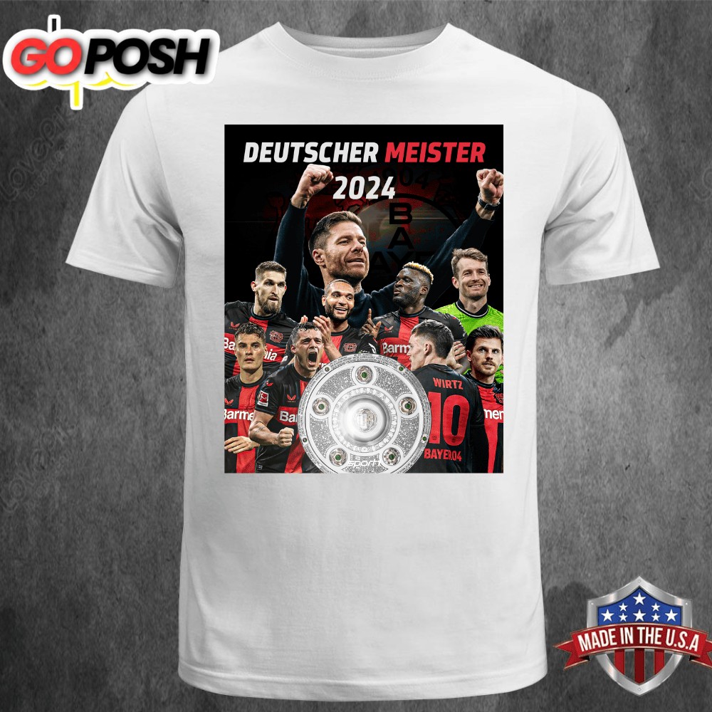 Original Bundesliga Deutscher Meister Bayer 04 Leverkusen T-shirt
