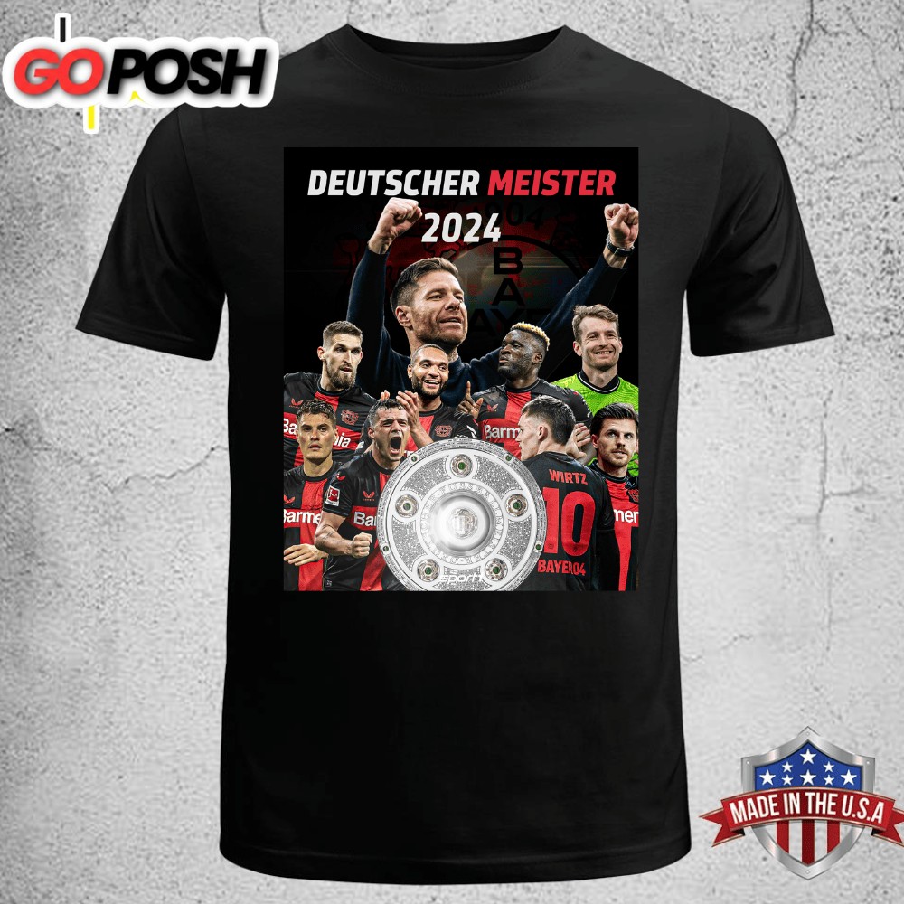 Original Bundesliga Deutscher Meister Bayer 04 Leverkusen Unisex T-shirt