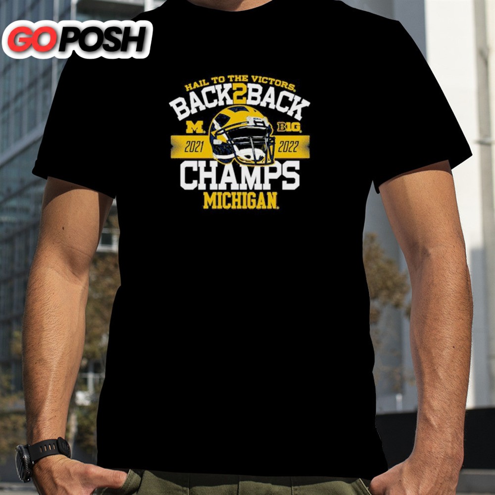 Original Michigan Wolverines Back-to-back 2025 Big Ten Football Conference Champions T-shirt
