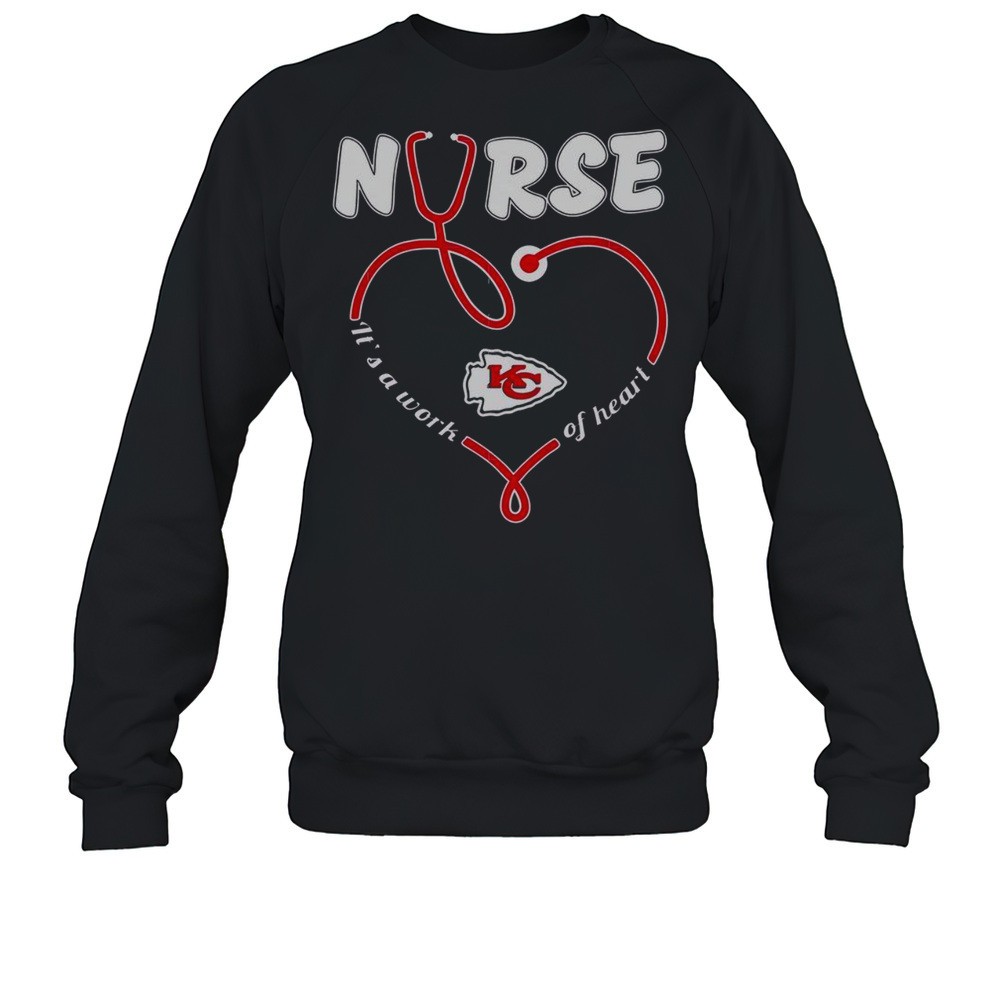 Original Nurse Its A Work Of Heart Kansas City Chiefs T-Shirt