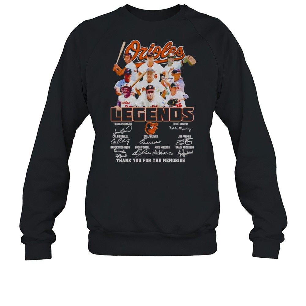 Orioles Legends Thank You For The Memories Shirt