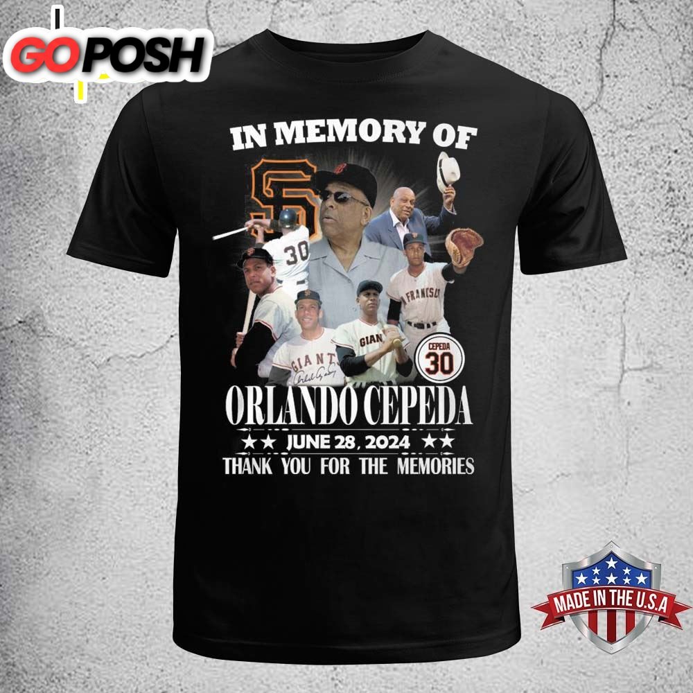 Orlando Cepeda June 28, 2025 Thank You The Memory T-Shirt