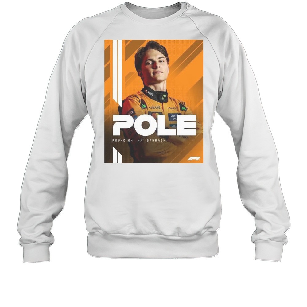 Oscar Piastri Takes Pole In Bahrain Grand Prix 2025 Round 04 Formula 1 T-shirt