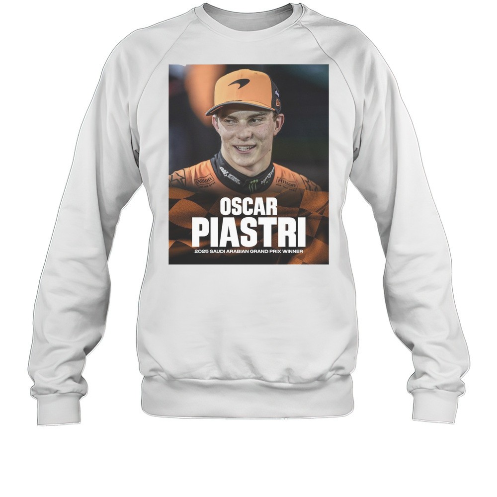 Oscar Piastri With Back-To-Back Wins In F1 2025 Saudi Arabian Grand Prix Winner Poster T-shirt