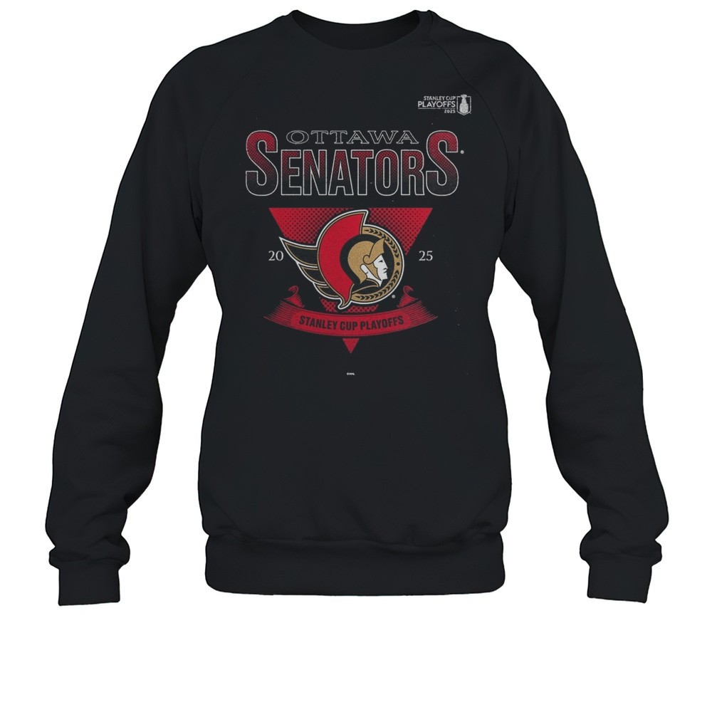 Ottawa Senators 2025 Stanley Cup Playoffs Crossbar Tri-Blend Shirt
