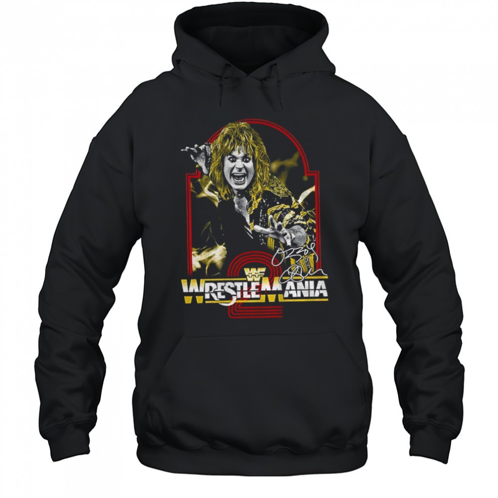 Ozzy Osbourne Black Sabbath WrestleMania WWE signature shirt