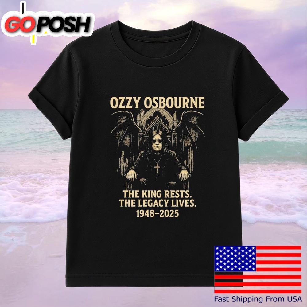 Ozzy Osbourne The King Rests The Legacy Lives 1948-2025 T-Shirt