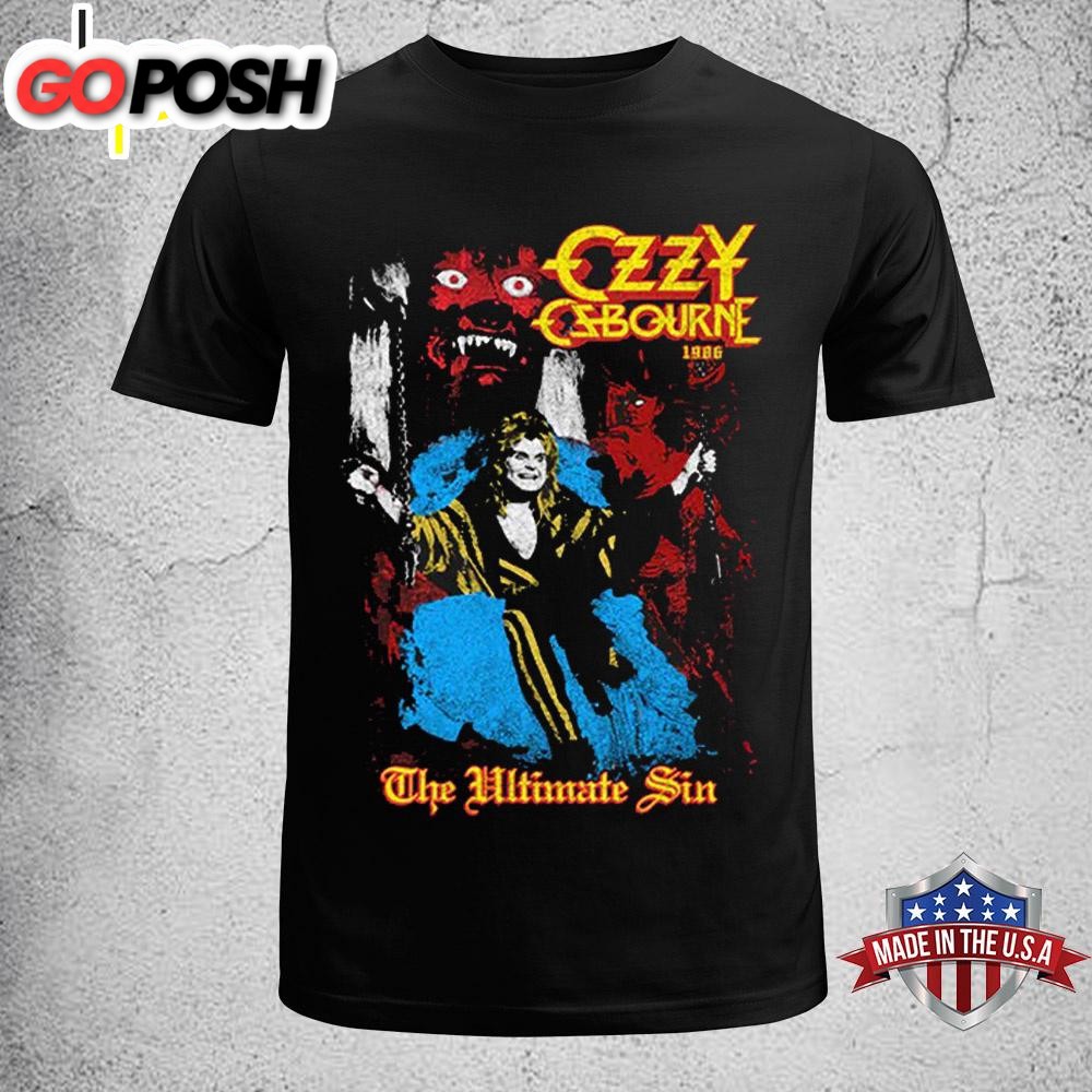 Ozzy Osbourne The Ultimate Sin Tour Unisex t-Shirt