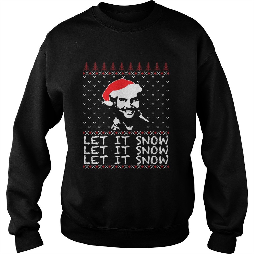 Pablo Escobar let it snow Christmas ugly shirt