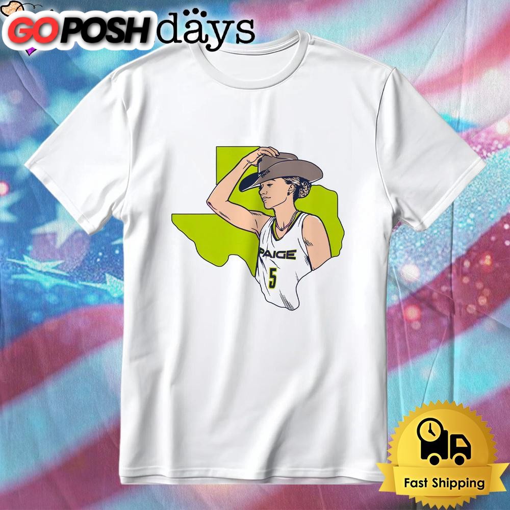 Paige Bueckers Cowboy Hat Dallas Wings Basketball T-Shirt