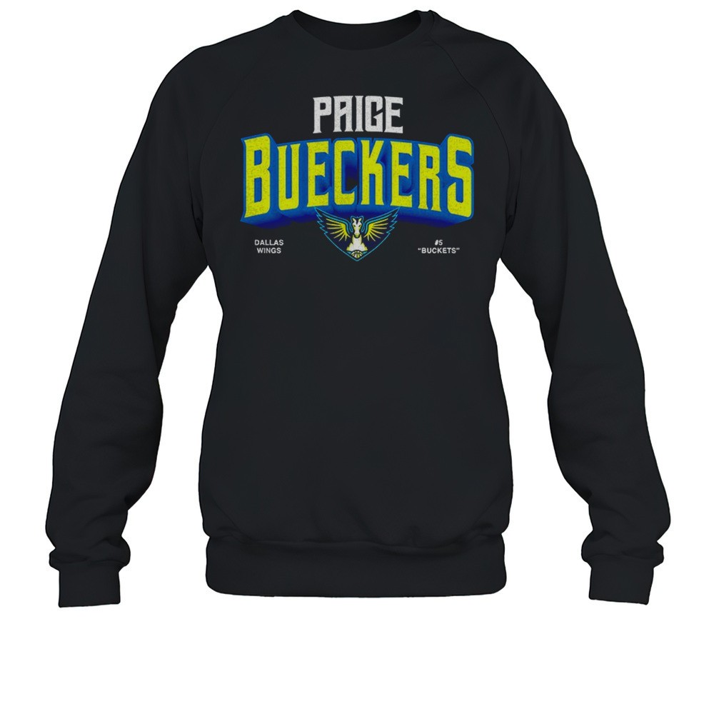 Paige Bueckers Dallas Wings 5 Buckets Logo Shirt