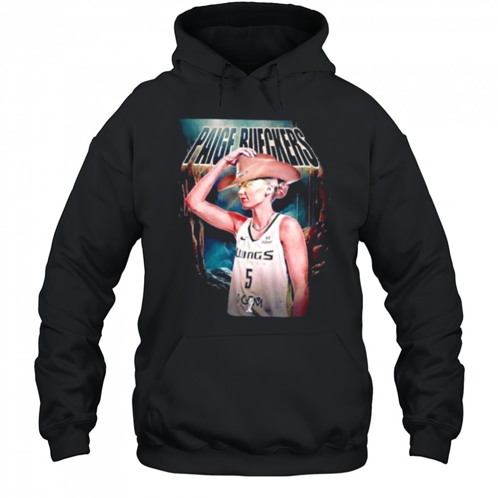 Paige Bueckers Dallas Wings WNBA cowboy hat shirt