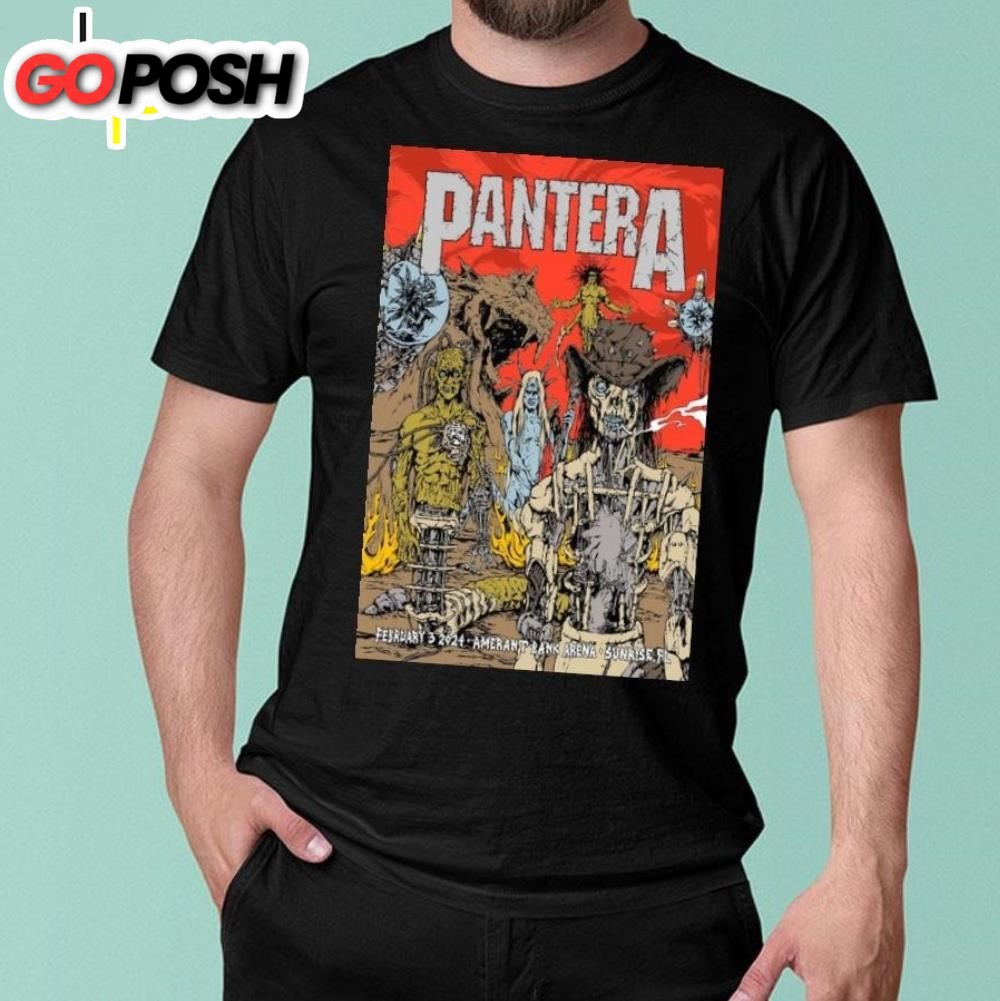 Pantera Feb 3, 2025 Sunrise, Fl Poster Shirt