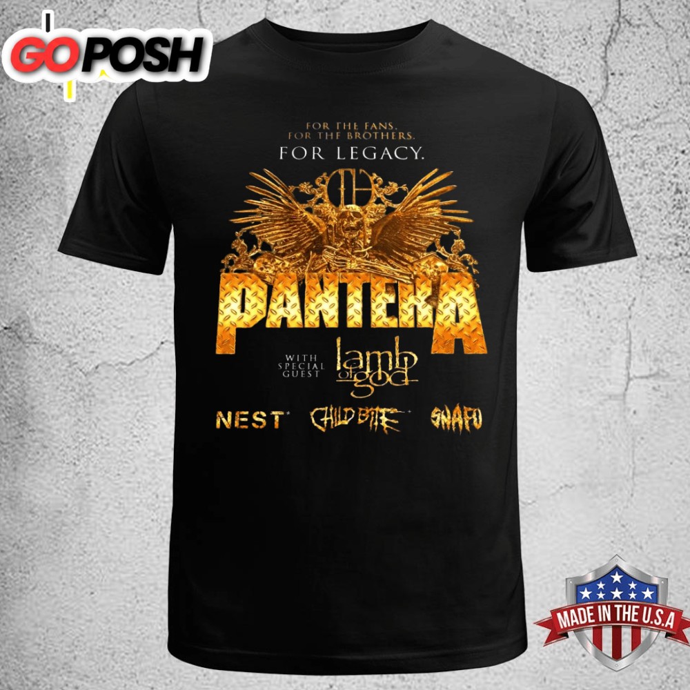 PANTERA For Legacy Tour 2025 Setlist Playlist T-shirt