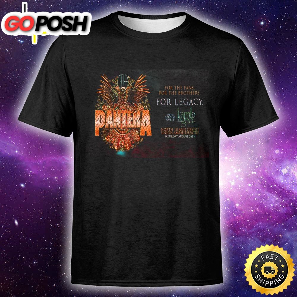 Pantera With Special Guest Lamb Of God San Diego Concerts 2025 Unisex T-shirt
