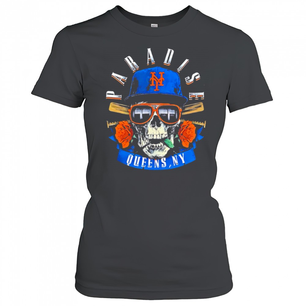 paradise-queens-ny-baseball-skull-sunglasses-rose-shirt-inlahccf Paradise Queens Ny Baseball Skull Sunglasses Rose shirt