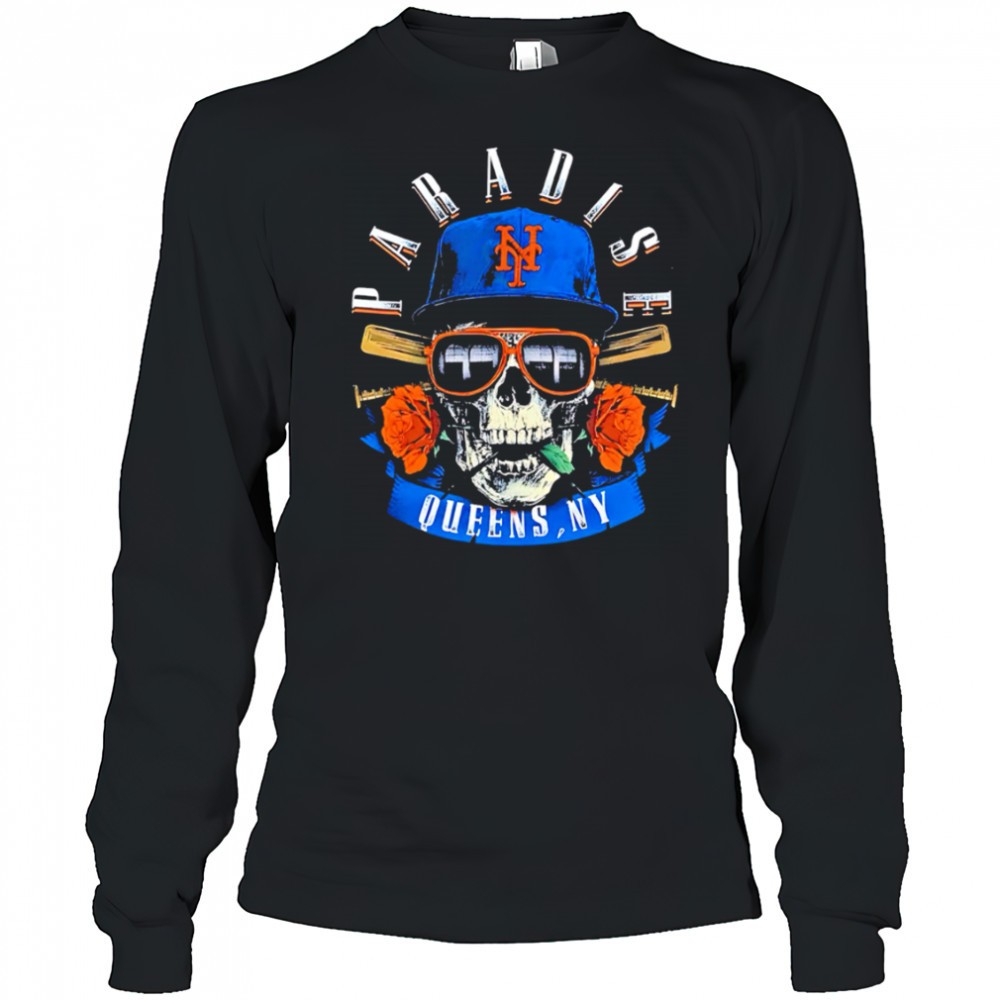 paradise-queens-ny-baseball-skull-sunglasses-rose-shirt-inlahccf Paradise Queens Ny Baseball Skull Sunglasses Rose shirt