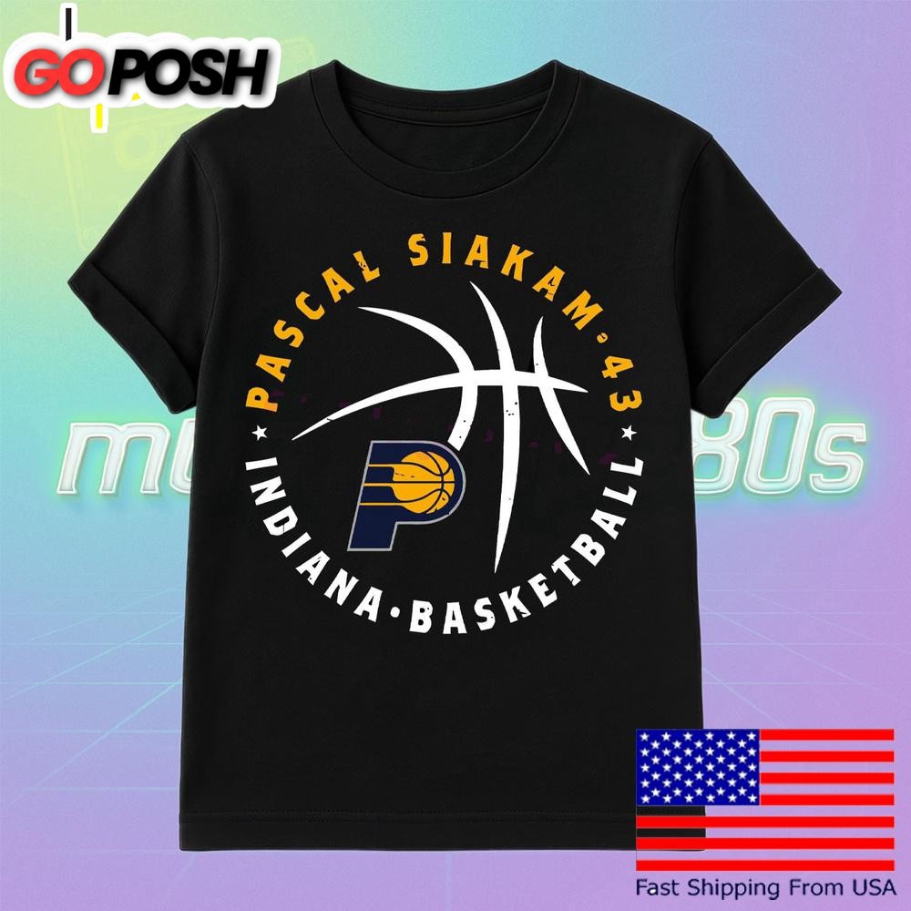Pascal Siakam Indiana Pacers Basketball Player Ball T Shirt