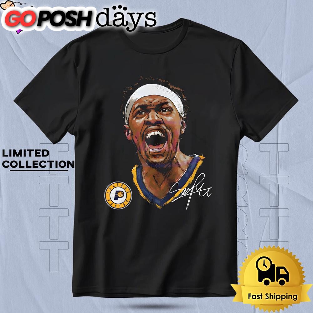 Pascal Siakam Indiana Pacers Portrait T Shirt