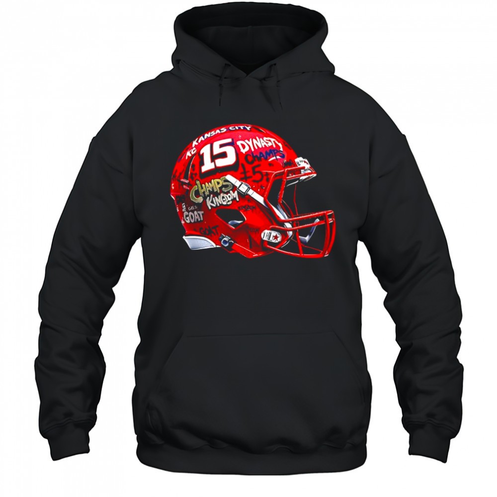 Patrick Mahomes Kansas City Chiefs football 15 Graffiti Helmet shirt