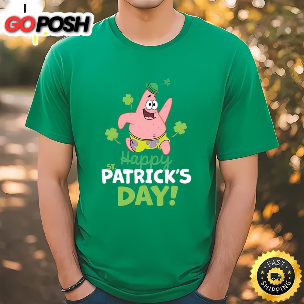 Patrick Star Spongebob Squarepants Happy St. Patricks Day T-Shirt